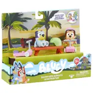 Bluey: Zestaw figurek Bluey i Bingo na hulajnogach