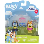 Bluey: Zestaw figurek do zabawy Bluey i Chilli na imprezę przy basenie