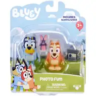 Bluey: Zestaw figurek podwójnych - Bluey i Bingo robią zdjęcia