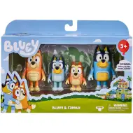 Bluey: Zestaw figurek rodzinnych z 4 postaciami