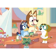 Bluey i przyjaciele 2 w 1 maxi podłogowe puzzle 4x48 elementów i kolorowanka 35x25 cm - Lisciani zdjęcie 2
