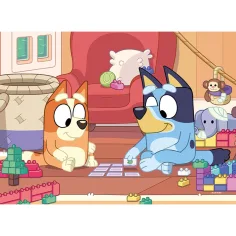 Bluey i przyjaciele 2 w 1 maxi podłogowe puzzle 4x48 elementów i kolorowanka 35x25 cm - Lisciani zdjęcie 3