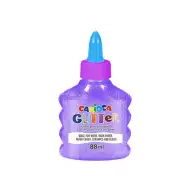 Błyszczący płynny neonowy fioletowy klej 88ml - Carioca