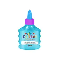 Błyszczący płynny neonowy jasnoniebieski klej 88ml - Carioca