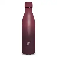 Bordowy dwuwarstwowy metalowy bidon 500ml