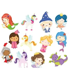 Buddy&Barney: Przyklej na płytki zestaw zmieniający kolor – Bajkowe stworzenia zdjęcie 2