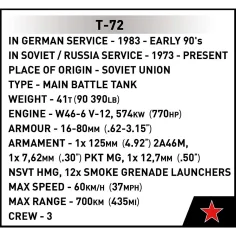 COBI: Armed Forces T-72 (Niemcy Wschodnie/ZSRR) zestaw konstrukcyjny czołgu (2625) zdjęcie 7