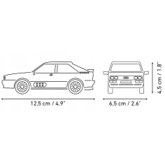 COBI: Audi Quattro 1980 biały samochód - zestaw konstrukcyjny (24665) zdjęcie 4