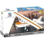 COBI: Cessna 172 Skyhawk pomarańczowo-biały zestaw konstrukcyjny (26623)