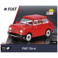 COBI: Fiat 126p — samochód elektryczny, zestaw konstrukcyjny (24531)