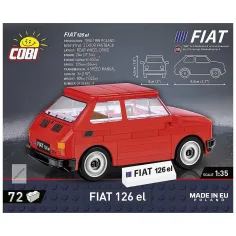 COBI: Fiat 126p — samochód elektryczny, zestaw konstrukcyjny (24531) zdjęcie 2