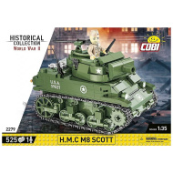 COBI: H.M.C M8 Scott z II wojny światowej — zestaw konstrukcyjny czołgu (2279)