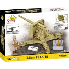 COBI: II wojna światowa 8,8 cm Flak 18 zestaw konstrukcyjny (3141) zdjęcie 5