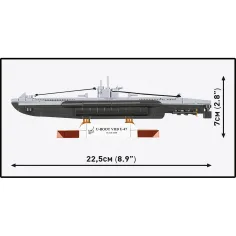 COBI: II wojna światowa U-Boot VIIB U-47 zestaw konstrukcyjny (4858) zdjęcie 4