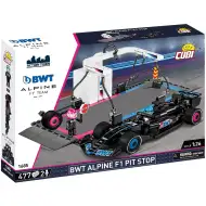 COBI: Zestaw konstrukcyjny BWT Alpine F1 z samochodem wyścigowym z pit stopu (1685)