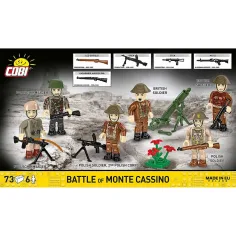 COBI: zestaw figurek bitwy o Monte Cassino z II wojny światowej (2063) zdjęcie 2
