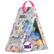 Canenco: Create It! kula do kąpieli, trójkąt, opakowanie 10 sztuk – diamenty