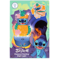 Canenco: Stitch - lampka nocna, zestaw do malowania diamentami