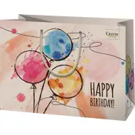 Cardex: &amp;quot;Wszystkiego najlepszego z okazji urodzin!&amp;quot; Premium duża ekologiczna torebka prezentowa 26x13x33cm