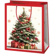 Cardex: Choinka z prezentami, średniej wielkości torebka na prezenty 17x10x23 cm