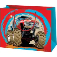 Cardex: Średnia torba prezentowa z motywem Monster Truck, 17,8x10x23 cm