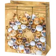 Cardex: Złota, średniej wielkości torba na prezent 17x10x23 cm