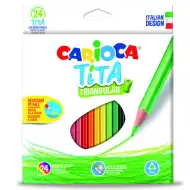 Carioca: Tita trójkątne kredki ołówkowe 24 sztuki