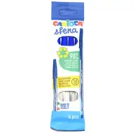 Carioca: Zestaw 4 niebieskich długopisów kulkowych Sfera.