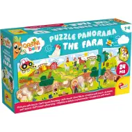 Carotina baby: Panorama puzzle dla maluchów 24 elementy - Farma - Lisciani
