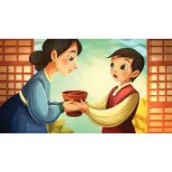 Chłopiec i pusta doniczka – film na slajdach (Seria bajek ludowych na slajdach)