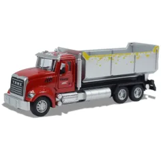 Ciężarówka Heavy Duty: Metalowy model wywrotki z mechanizmem pull-back, otwieranymi drzwiami, w skali 1/36 zdjęcie 4