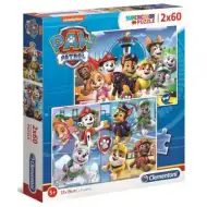 Clementoni: Psi Patrol 2 w 1 2x60-elementowe puzzle