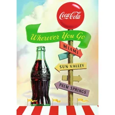 Coca-Cola gdziekolwiek pójdziesz 1000-elementowe puzzle Premium Plus Quality - Trefl zdjęcie 2