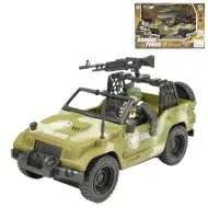 Combat Force 9: Wojskowy pojazd terenowy z żołnierzem i bronią 22cm
