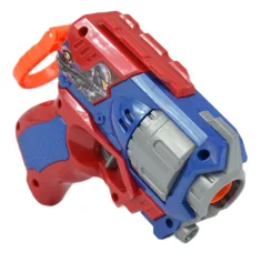 Cool Soft Bullet Gun: Mały pistolet na miękkie naboje, z nabojami, w kolorze niebiesko-czerwonym, 14 cm zdjęcie 5