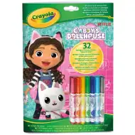 Crayola: Kolor i Aktywność - Domek dla lalek Gabi z 7 flamastrami
