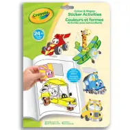 Crayola Mini Kids: Pojazdy – 32-stronicowa kolorowanka z naklejkami