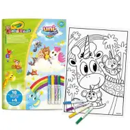 Crayola: Mini Kids maxi kolorowanka i zestaw flamastrów - Zwierzęce jednorożce
