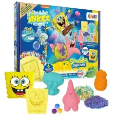Craze: Inkee SpongeBob Kanciastoporty Duży wegański zestaw do kąpieli zdjęcie 2