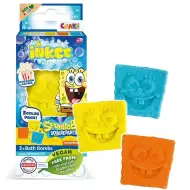 Craze Inkee: Wegańska kula do kąpieli - SpongeBob o zapachu popcornu, zestaw 3 sztuk