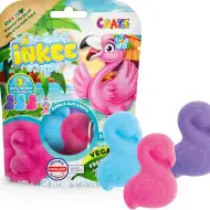 Craze Inkee: Zestaw 3 wegańskich kul do kąpieli flamingo o zapachu gumy balonowej