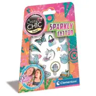 Crazy Chic: Błyszczący zestaw tatuaży - Clementoni
