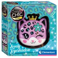 Crazy Chic: Cienie do powiek i aplikator w pojemniku w kształcie lamparta - Clementoni