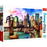 Crazy City: Koty w Nowym Jorku 1000-elementowe puzzle - Trefl