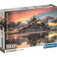 Cudowny Mont Saint-Michel HQC puzzle 1000 elementów z plakatem - Clementoni