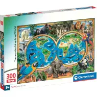 Cudowny świat zwierząt 300-elementowe Super puzzle - Clementoni