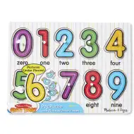 Cyfry puzzle drewniane z uchwytami - Melissa &amp; Doug