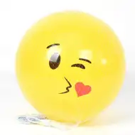 Cytrynkowo-żółta piłka gumowa emoji 23 cm