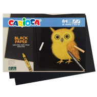 Czarne kartki A4, opakowanie 20 szt. - Carioca