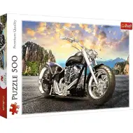 Czarny motocykl Chopper puzzle premium 500 elementów - Trefl